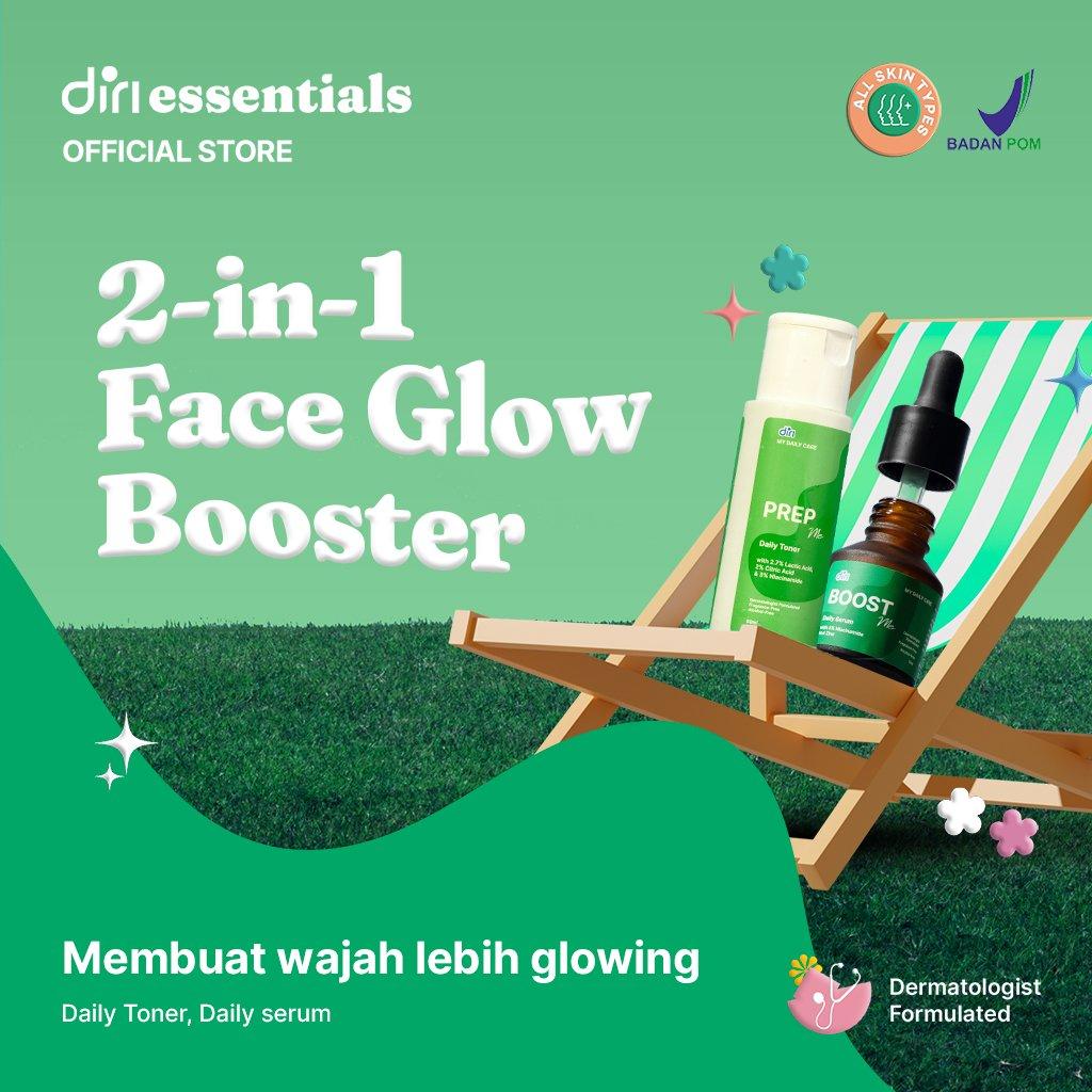 Diri Essentials 2-in-1 Face Glow Booster Paket Wajah Glowing
