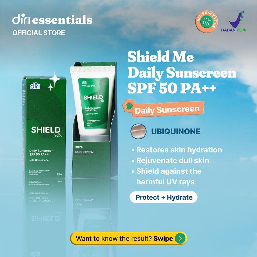 Diri Essentials ShieldME Daily Sunscreen SPF 50 PA++ 30 gr  Pelindung Sinar UV Matahari