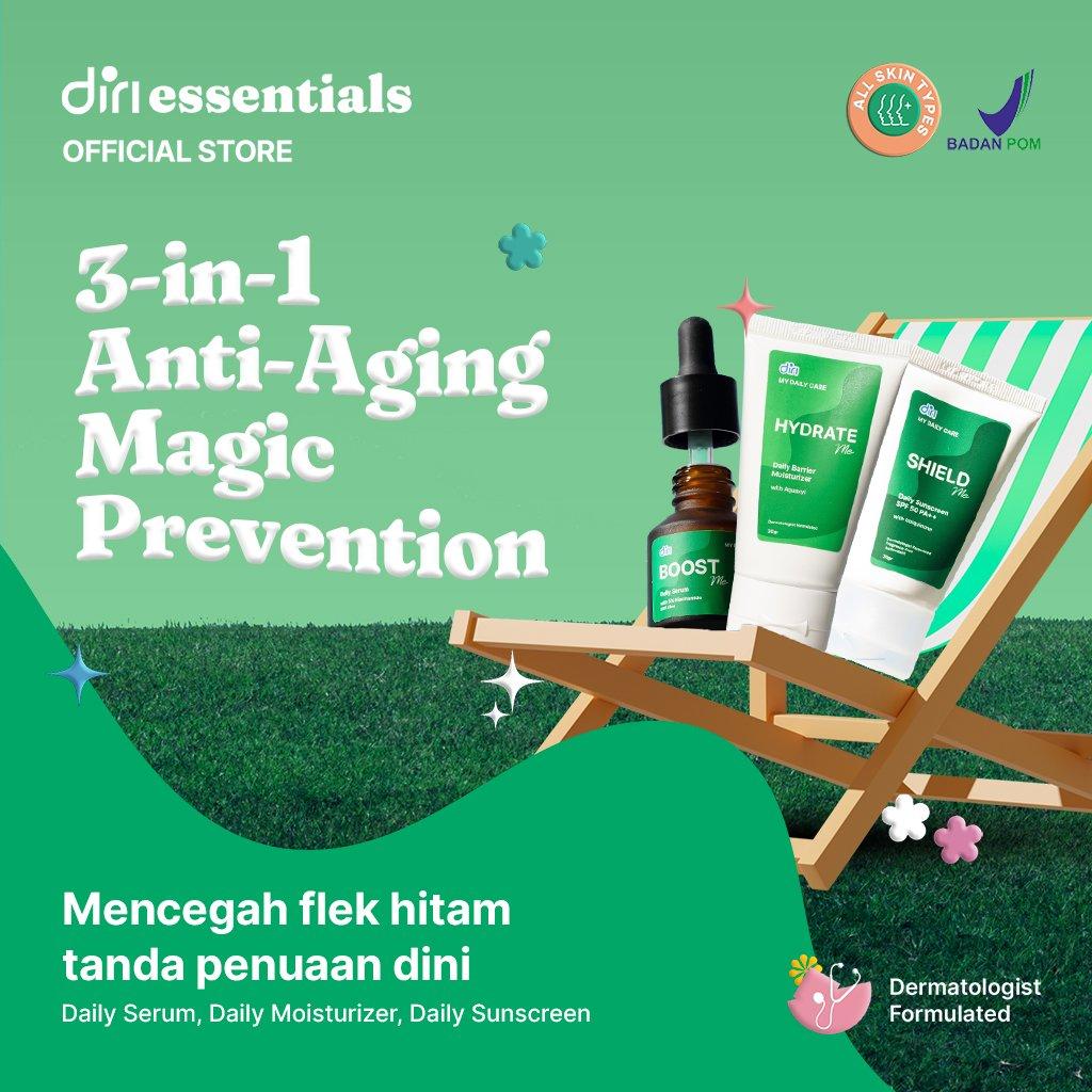 Diri Essentials 3-in-1 Anti-Aging Magic Prevention Mencegah Flek Hitam