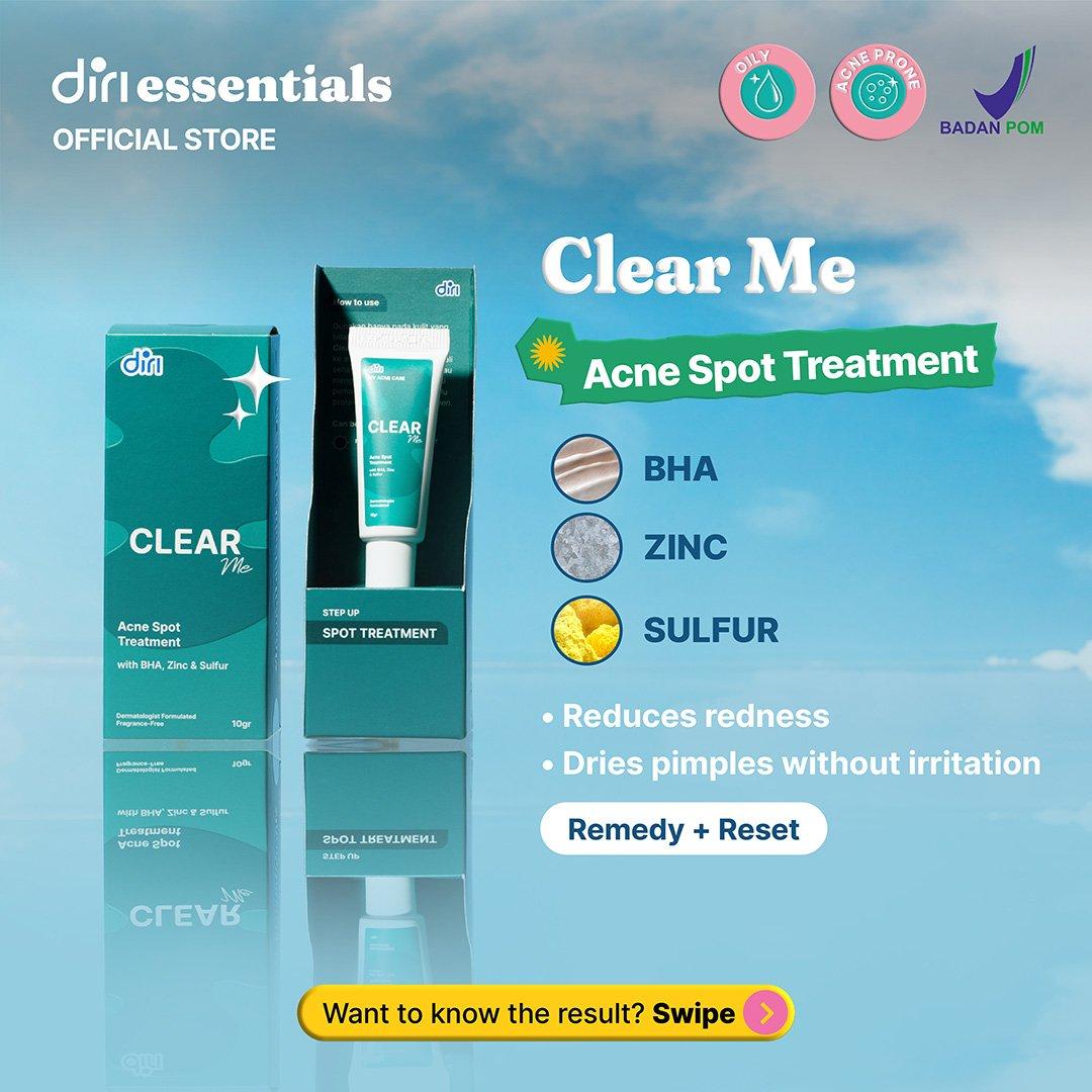 Diri Essentials ClearME Acne Spot Treatment with BHA, Zinc & Sulfur 10 gr Obat Totol Jerawat
