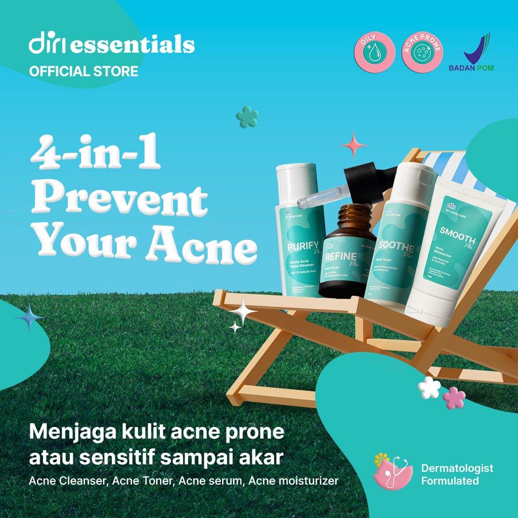 Diri Essentials 4-in-1 Prevent Your Acne Menjaga kulit acne prone / sensitif sampai akar