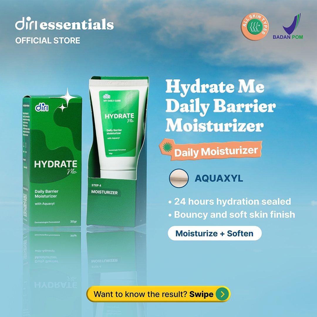 Diri Essentials HydrateME Daily Barrier Moisturizer with Aquaxyl Pelembab 30 gr Skin Barrier Untuk Semua Jenis Kulit